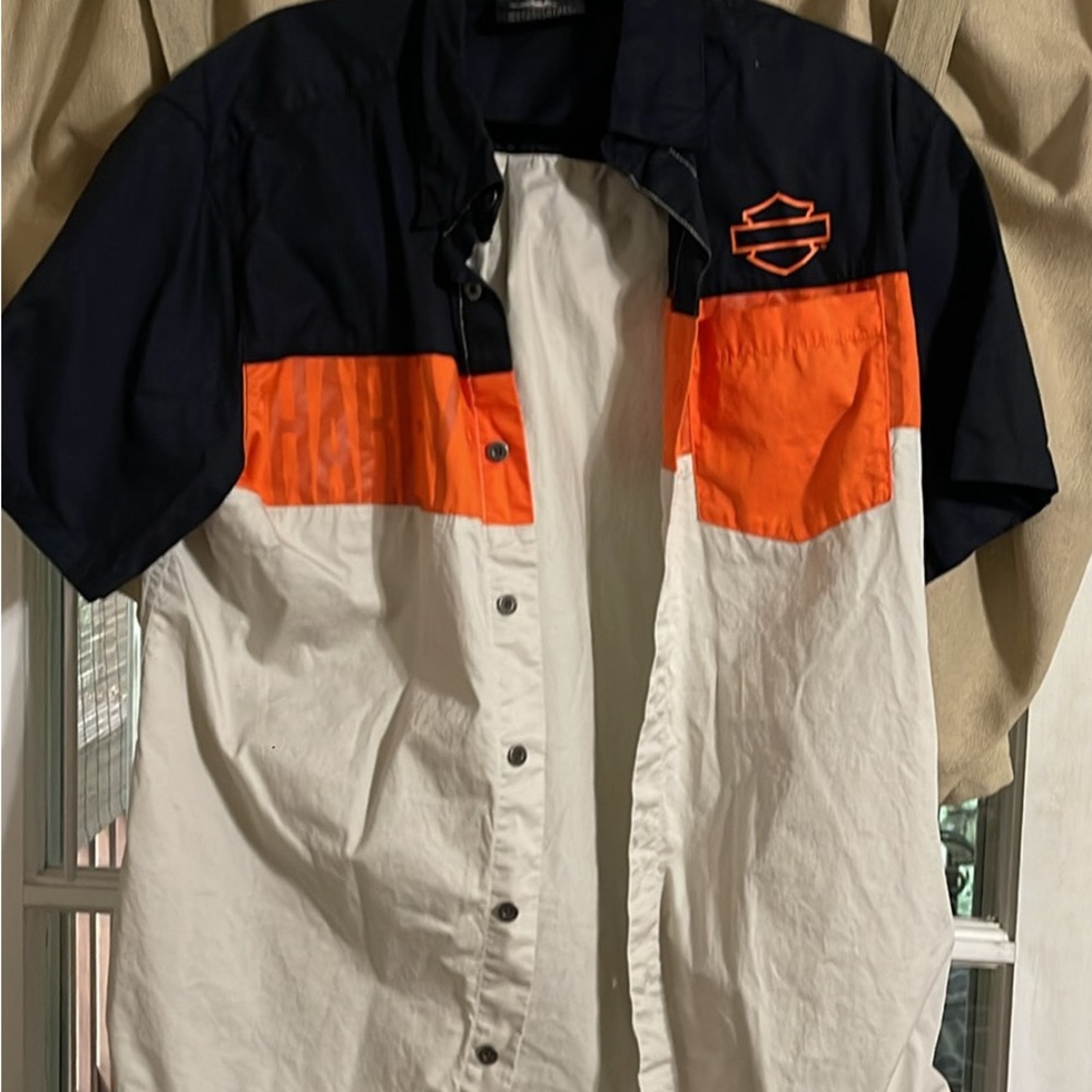 Harley Davidson button up shirt